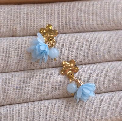 Boucle Fleur • Aigue Marine