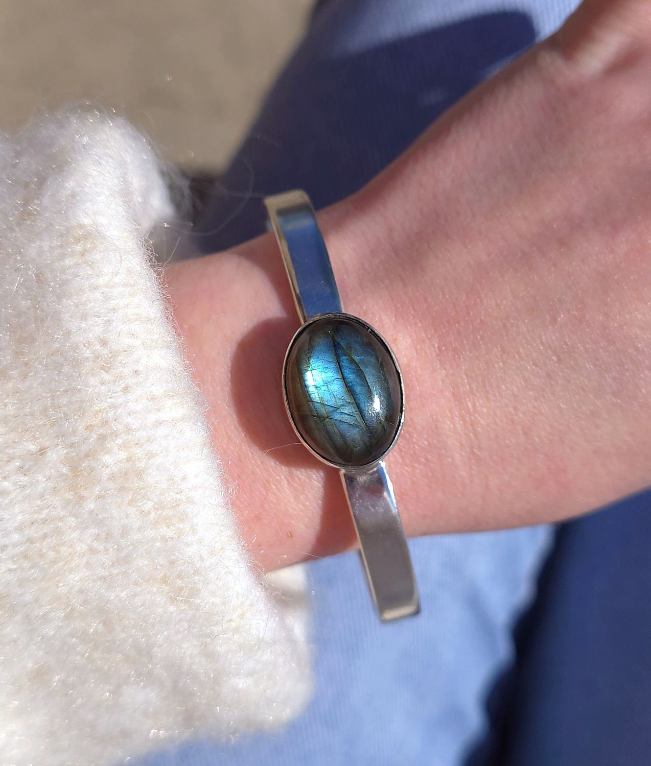 Jonc labradorite • Argent 925