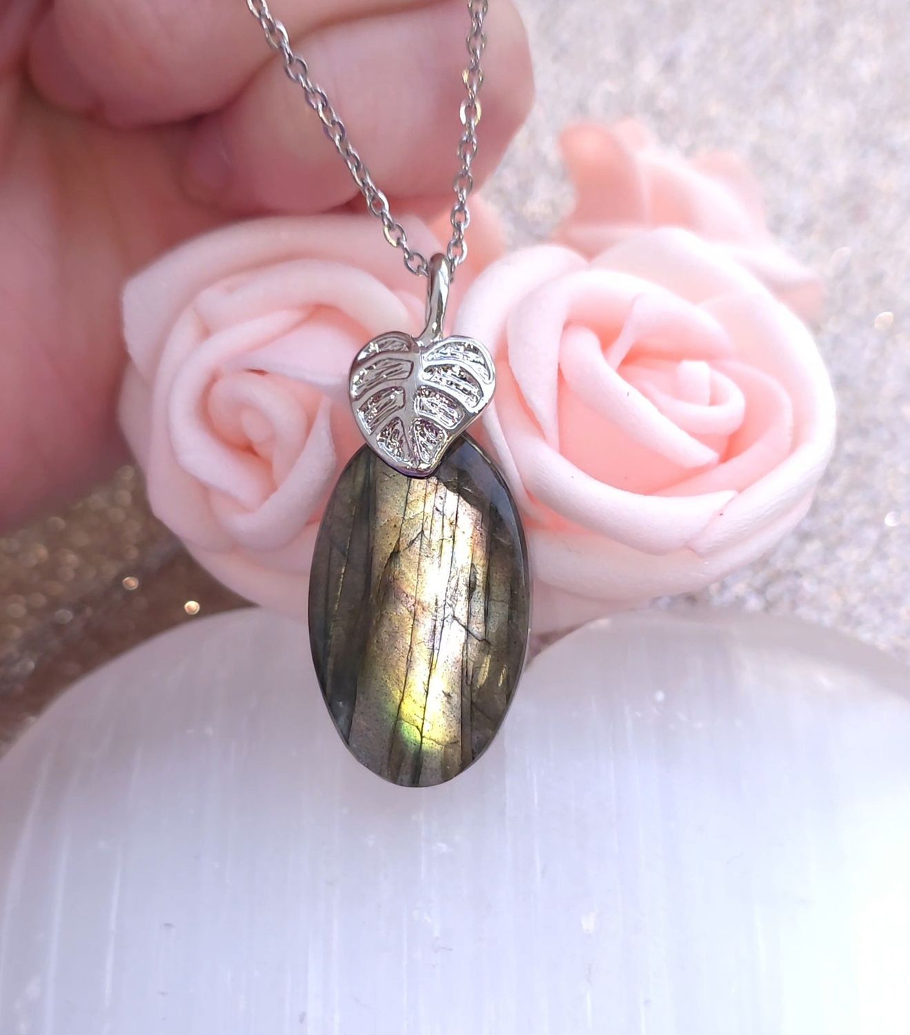 Labradorite Or Vert Argenté n°1.5