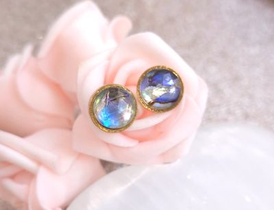 Boucle Bouton Abalone • Acier inoxydable 