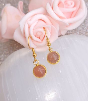 Boucle Pendante • Pierre de Lune Peche