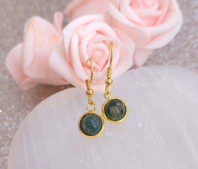 Boucle Pendante • Agate Mousse