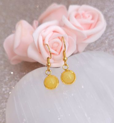 Boucle Pendante • Opale Jaune 