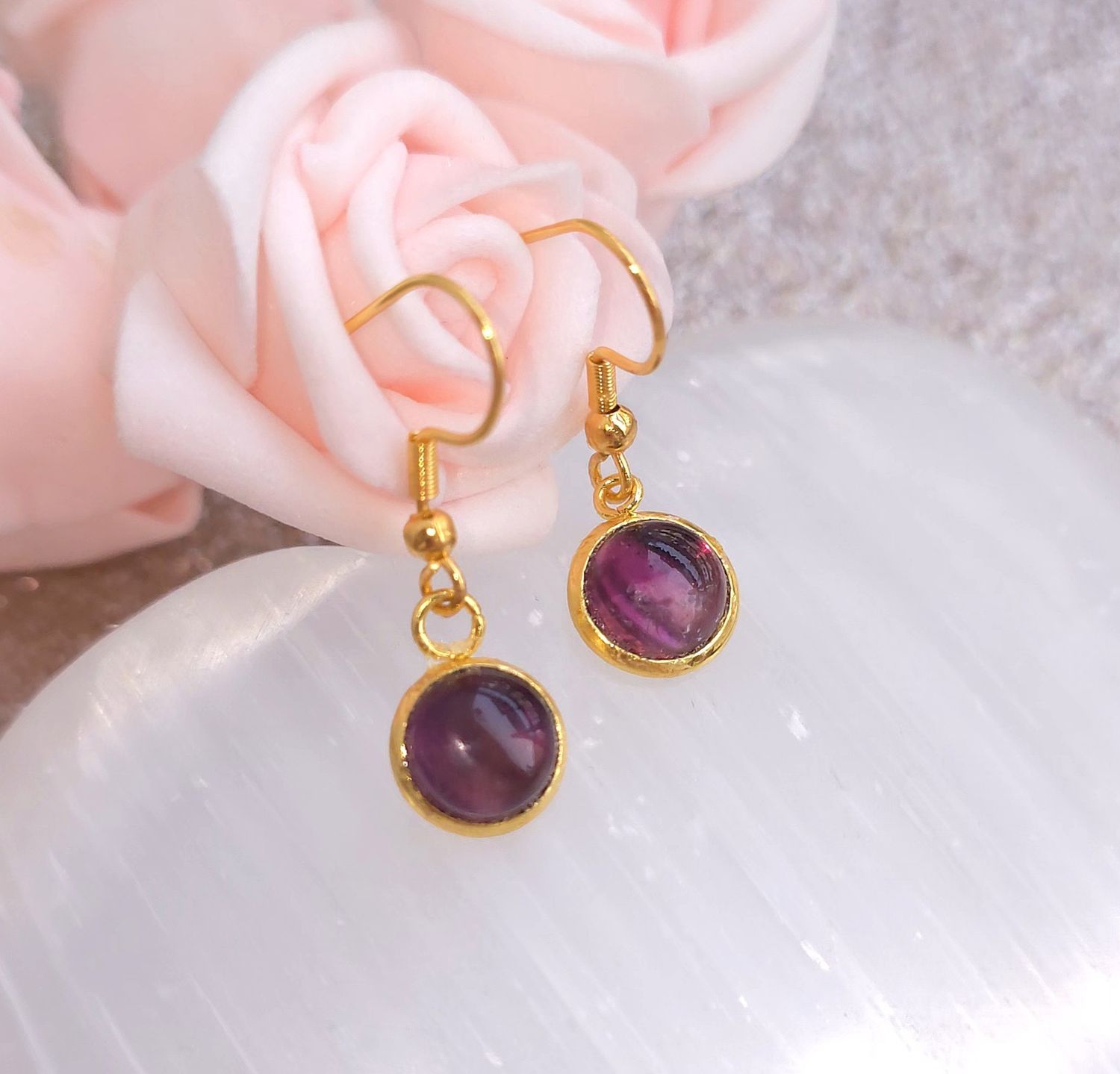 Boucle Pendante • Amethyste n°1