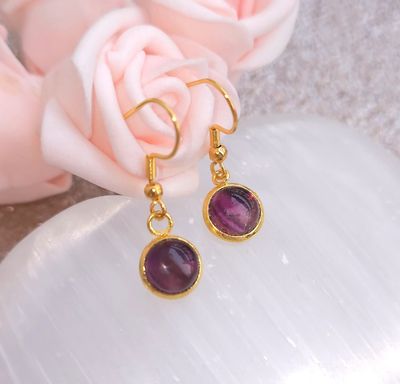 Boucle Pendante • Amethyste n°1