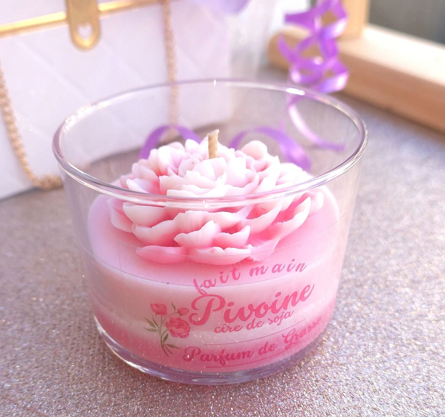 Bougie Artisanale • Pivoine 