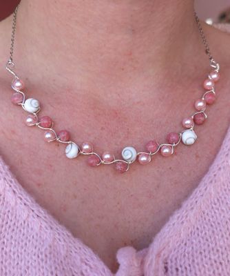 Collier oeil de sainte Lucie/Thulite