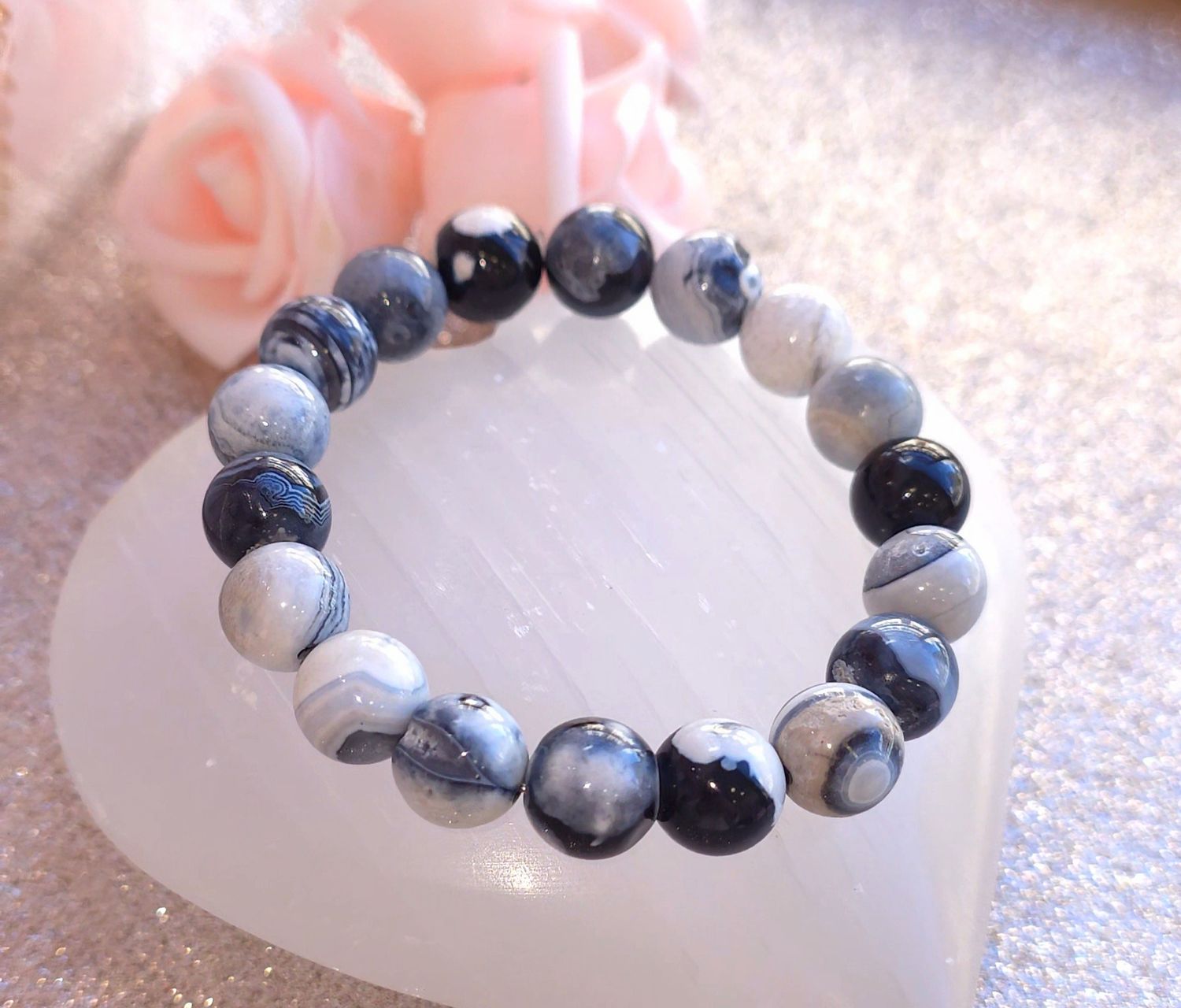 Bracelet Agate Orque ø10