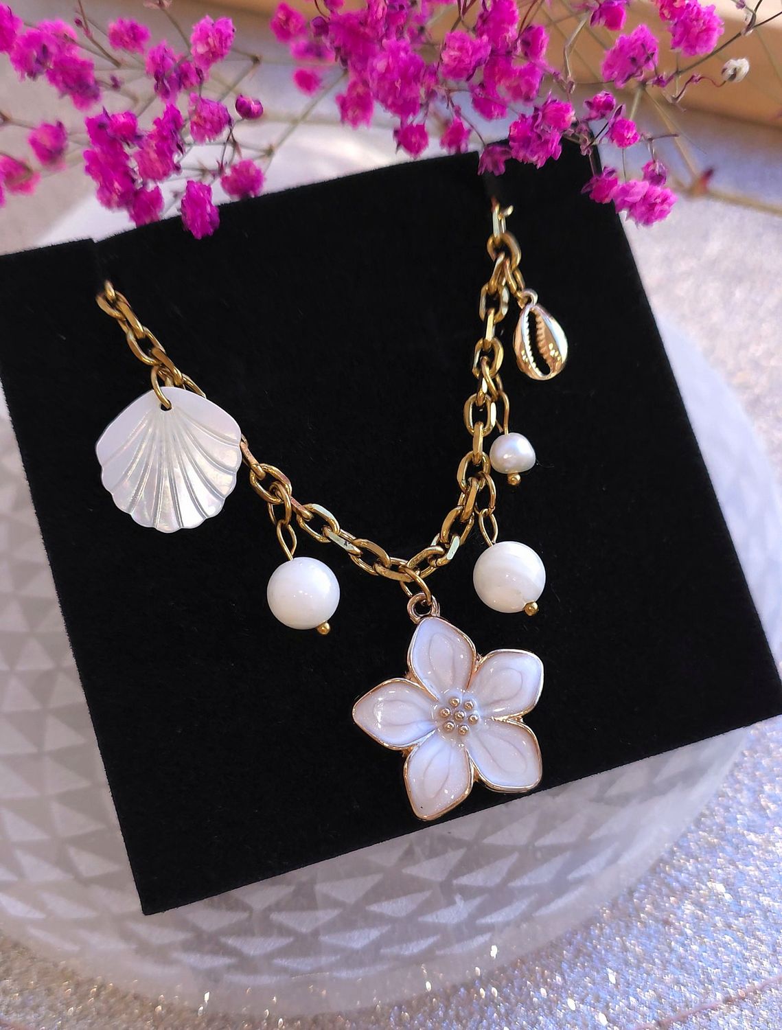 Collier Perle de Culture et Nacre