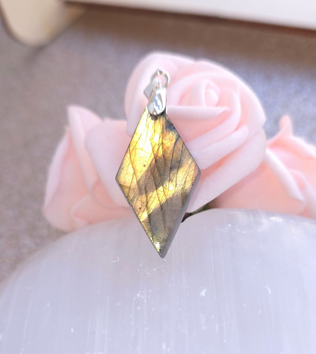 Labradorite Or/Vert n°1.4