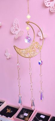 Capteur de Lumière Lune - Quartz Citron/Aqua Angel 