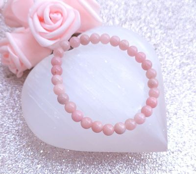 Bracelet Aragonite Rose ø6