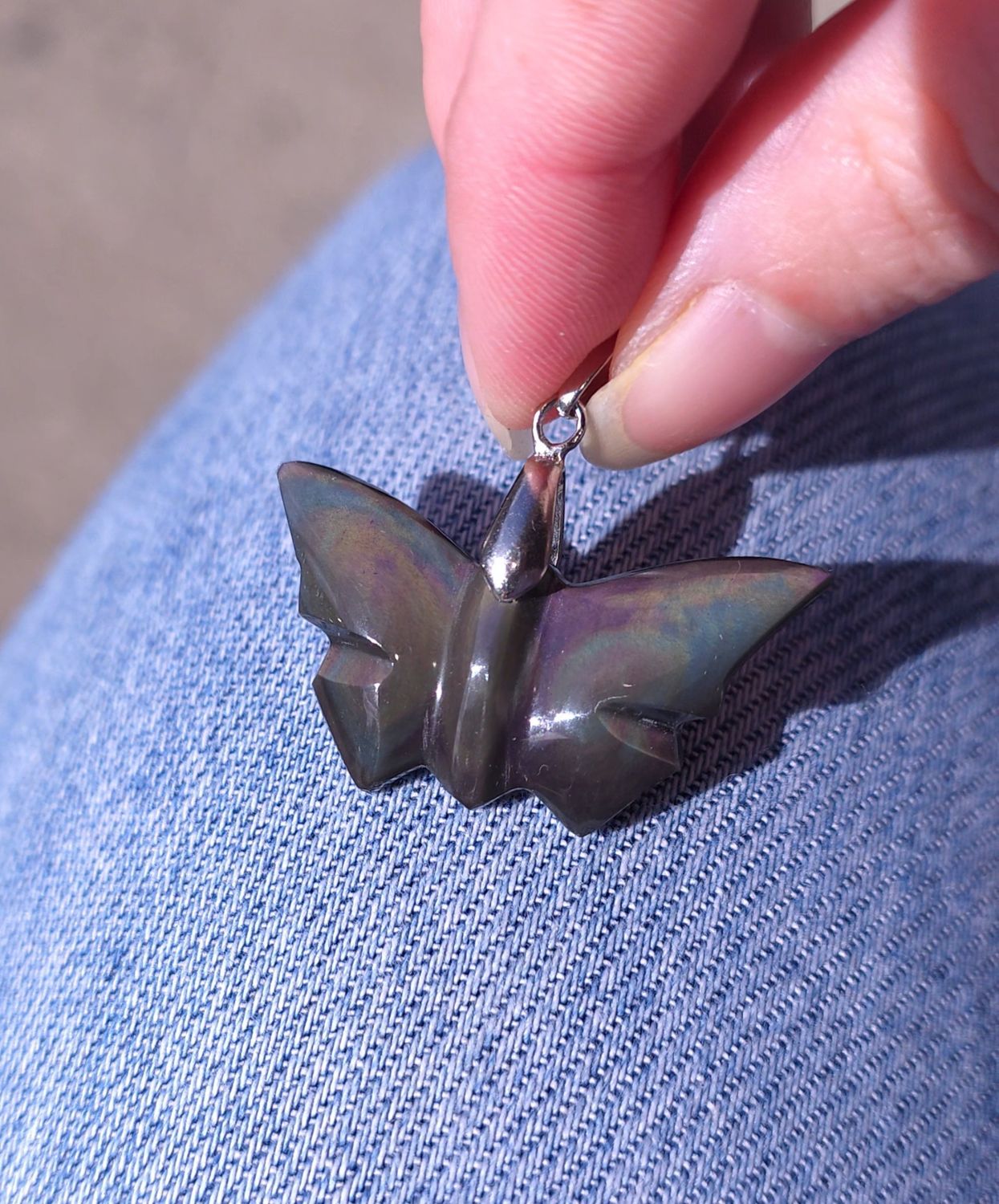 Obsidienne Oeil Céleste Papillon n°1