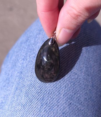159.Obsidienne Manta Huichol n°2