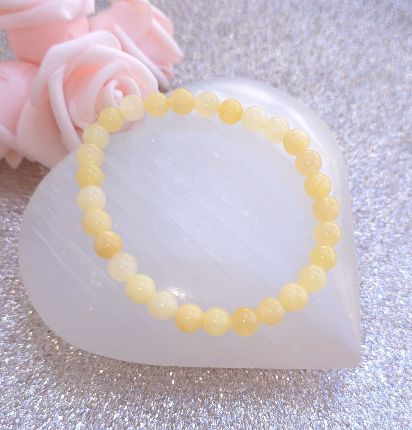 Bracelet Calcite Jaune ø6