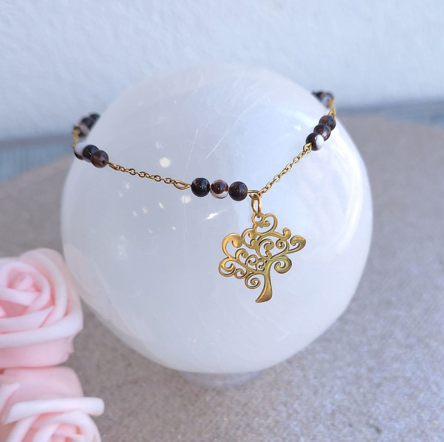 Bracelet de Cheville • Nacre Noire