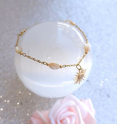 Bracelet de cheville • Nacre et Coquillage