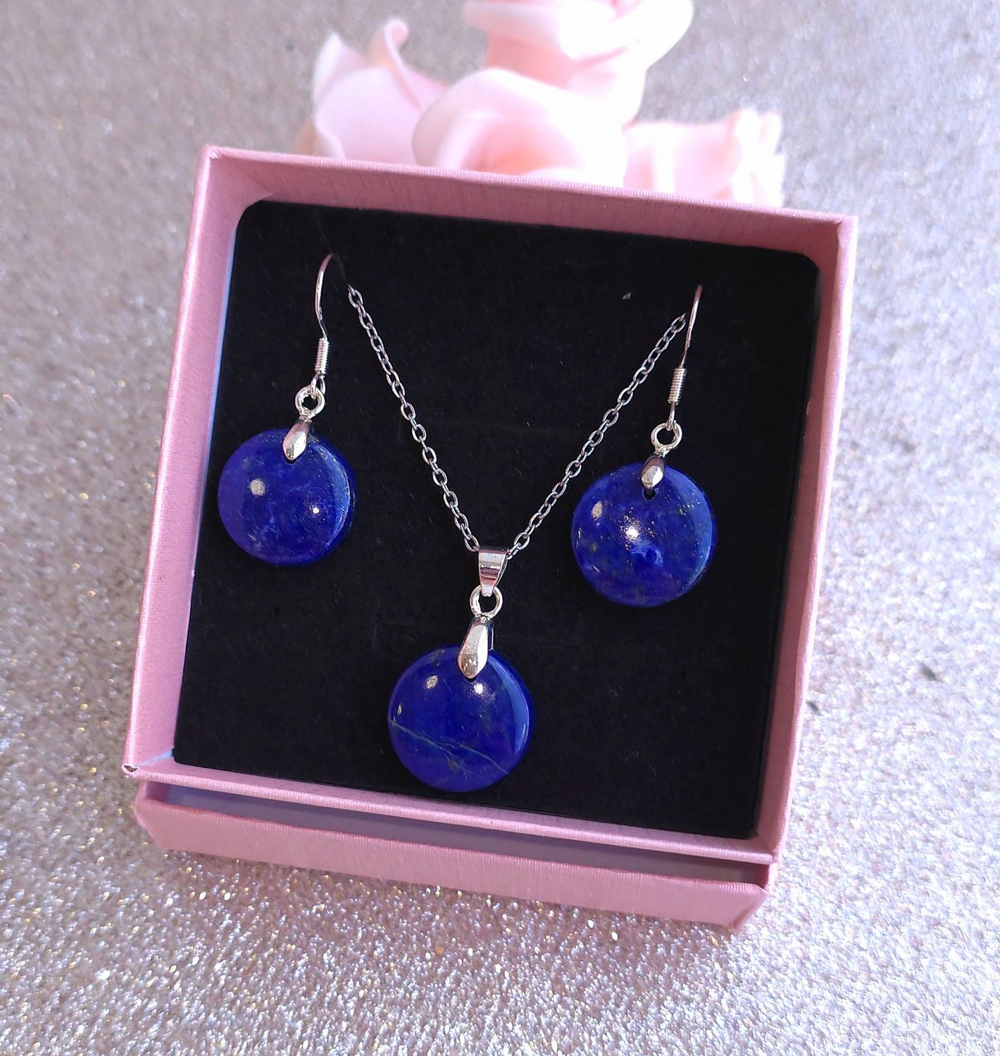 Parure Lapis lazuli AA+