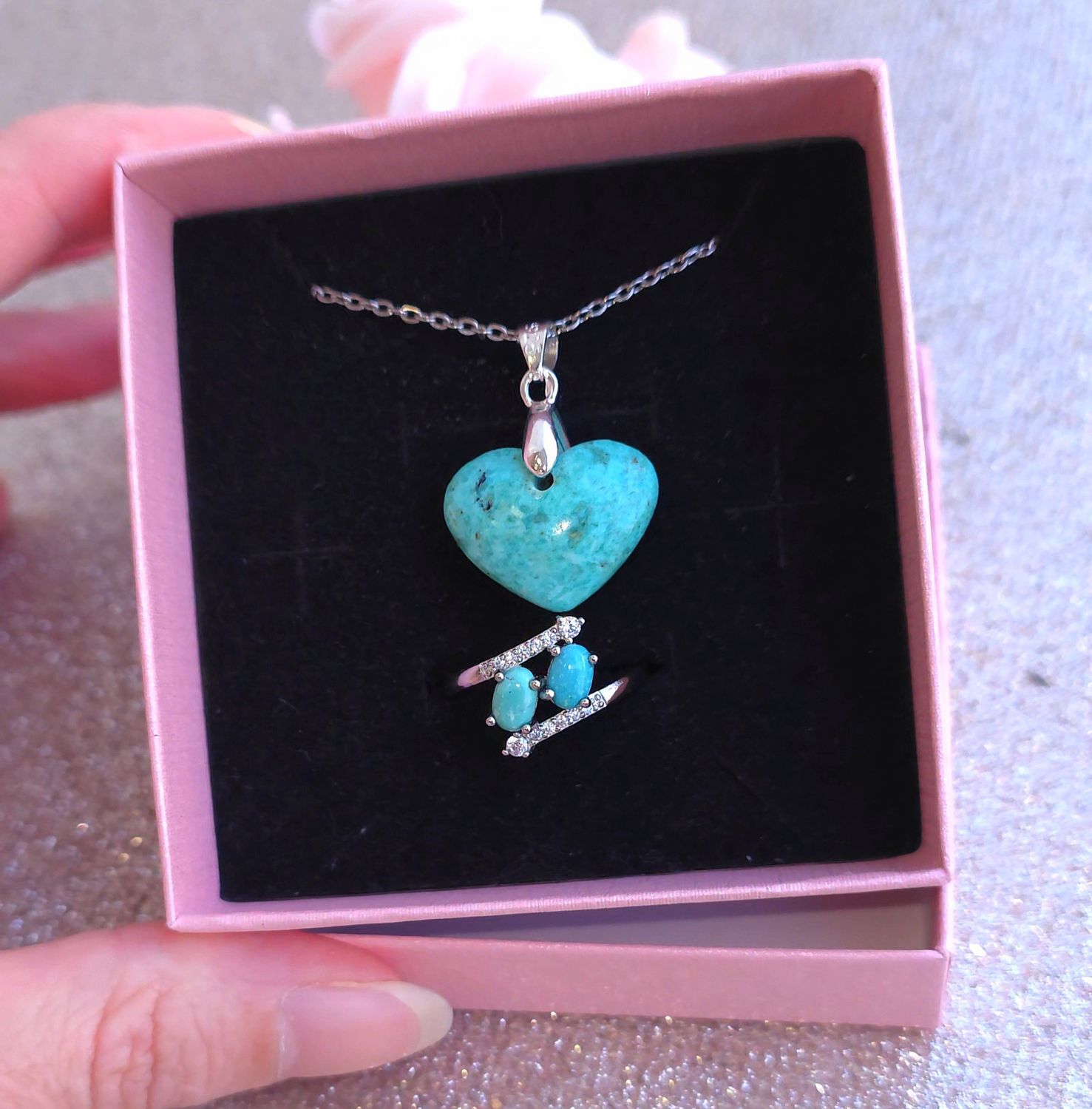 Parure Turquoise du perou