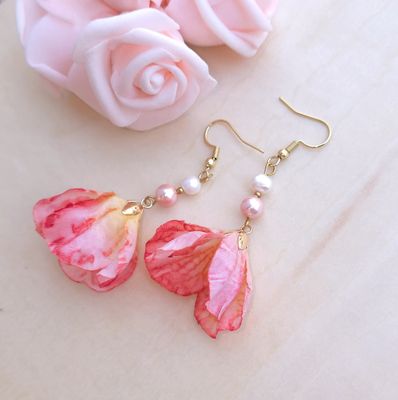 Boucle Fleur • Perle de Culture