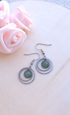 Boucle Pendante • Aventurine