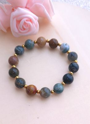 Bracelet Agate indienne ø10