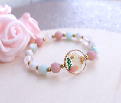 Bracelet Création • Garniérite/Aragonite/Labradorite/Azeztulite