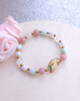Bracelet Création • Garniérite/Aragonite/Labradorite/Azeztulite