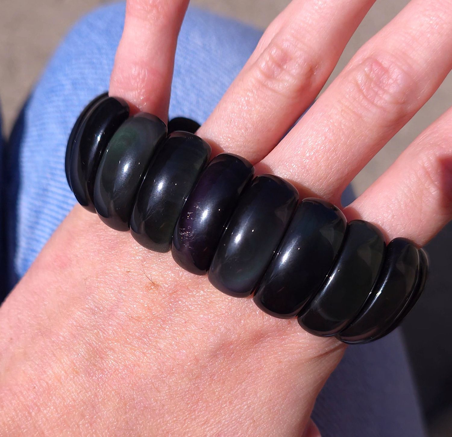 Bracelet Obsidienne Oeil Céleste Extre