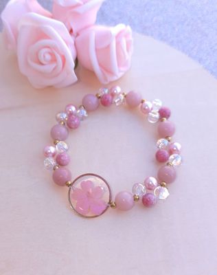 Bracelet Création • Aragonite/Thulite/Aqua angel