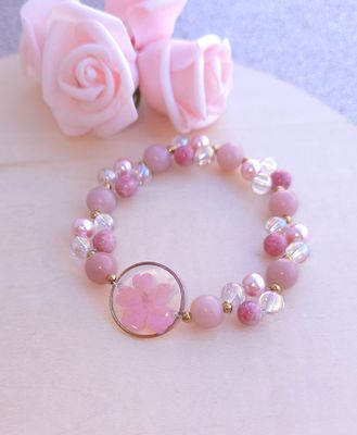 Bracelet Création • Aragonite/Thulite/Aqua angel