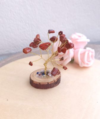 Petit Arbre du Bonheur • Jaspe rouge 