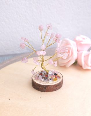 Petit Arbre du Bonheur • Quartz rose