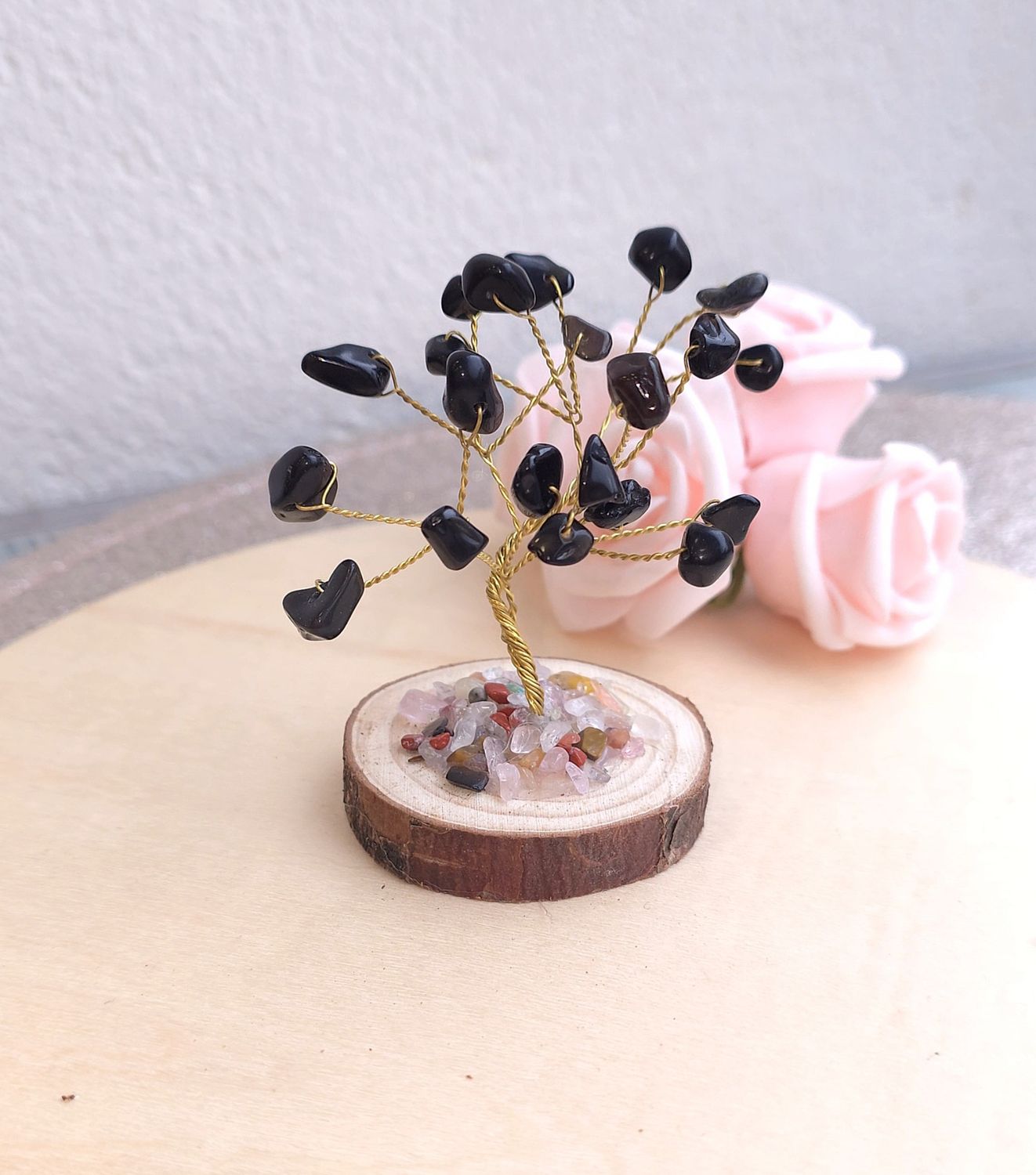 Petit Arbre du Bonheur • Obsidienne noire