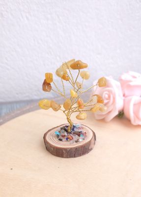 Petit Arbre du Bonheur • Aventurine Jaune