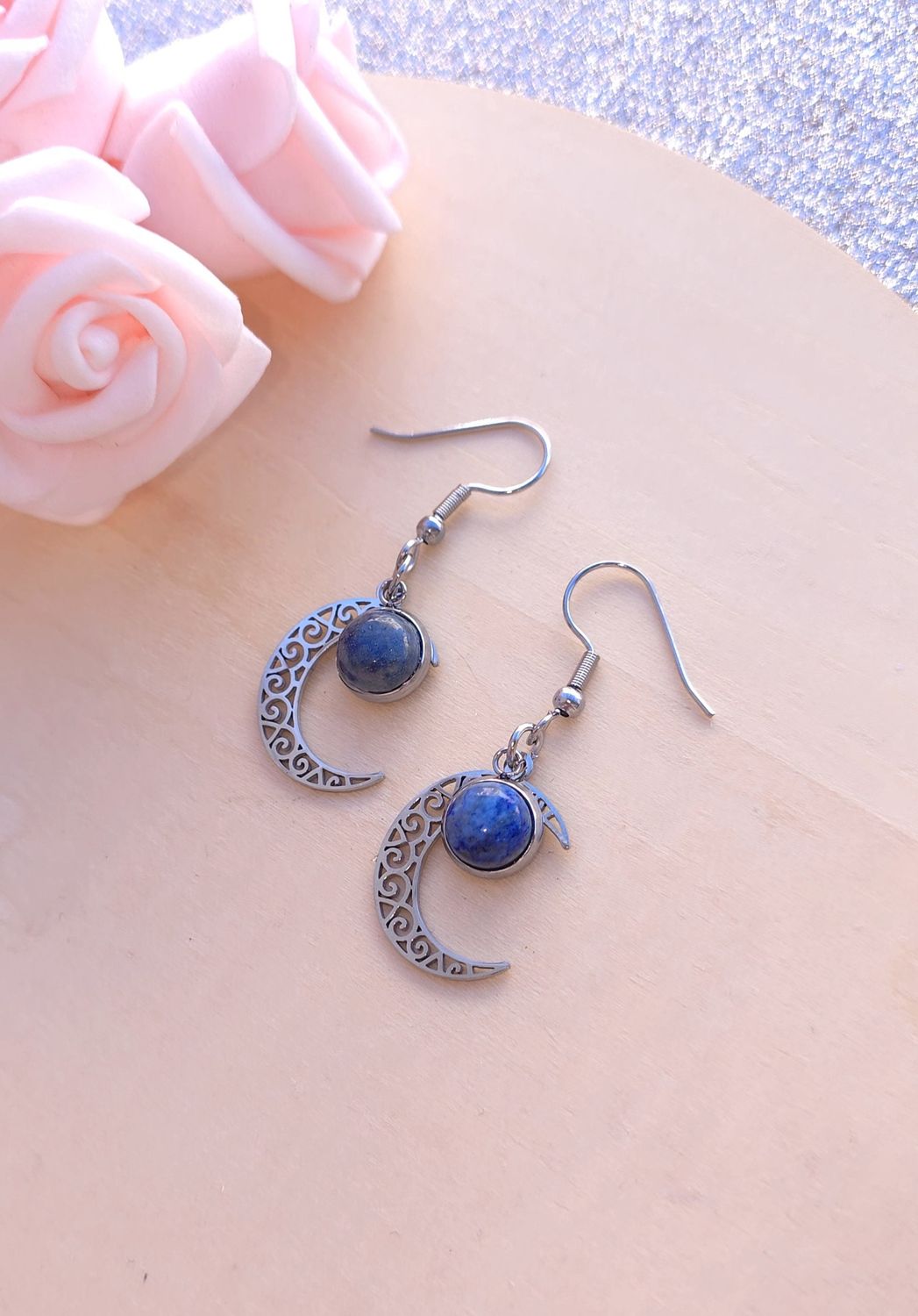 Boucle lune • Lapis lazuli