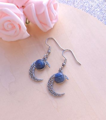 Boucle lune • Lapis Lazuli 