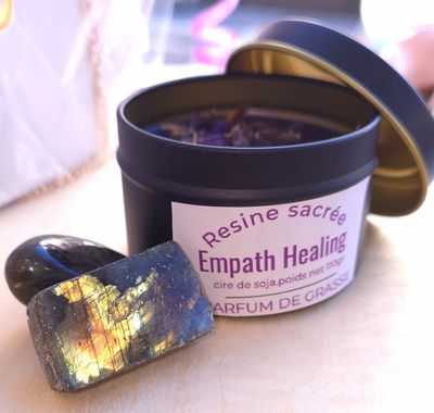 Bougie résine sacrée • Empath Healing