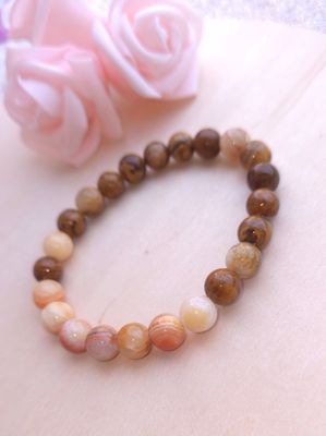 Bracelet Calcite rubanée ø8