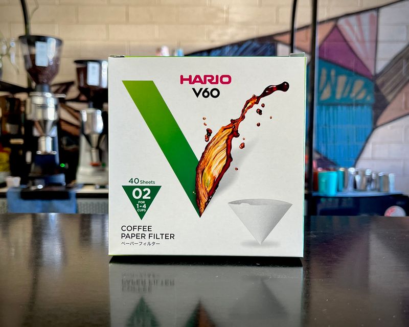 Hario V60 paper coffee-filters- White- 2 cup 40 pieces