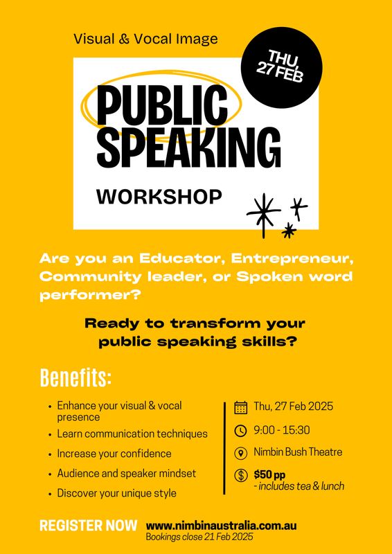 Public Speaking Workshop