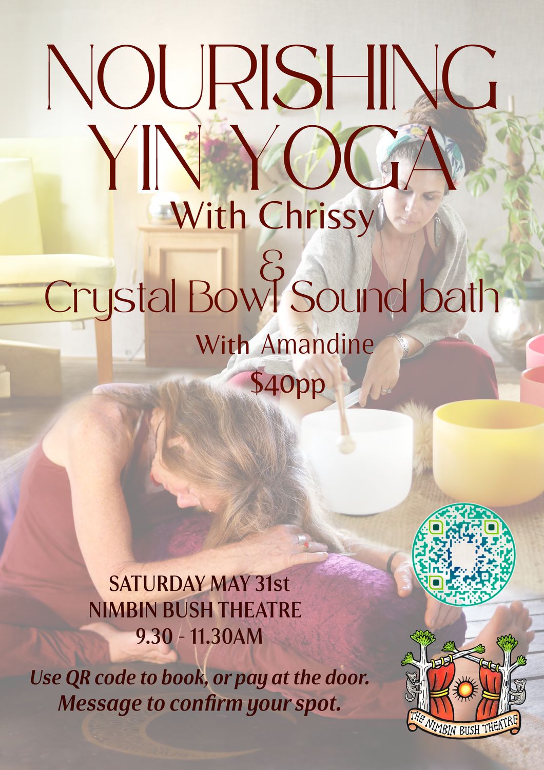 Nourishing Yin Yoga and Sound Healing - 9:30-11:30 am - Monthly