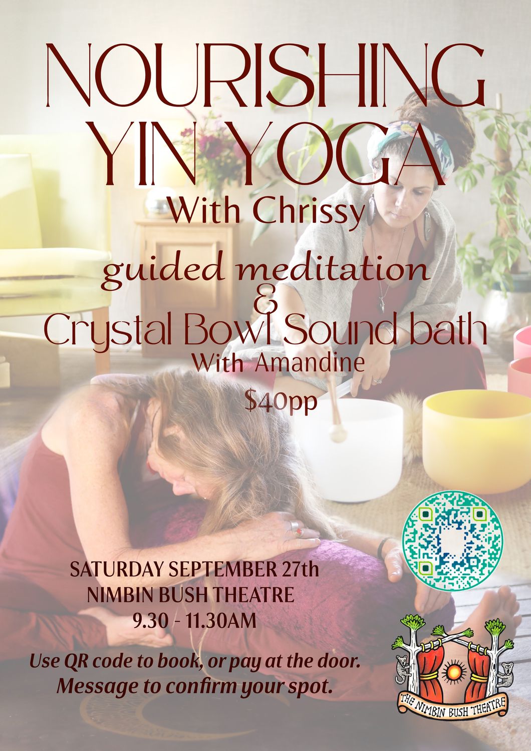 Nourishing Yin Yoga and Sound Healing - 9:30-11:30 am - Monthly
