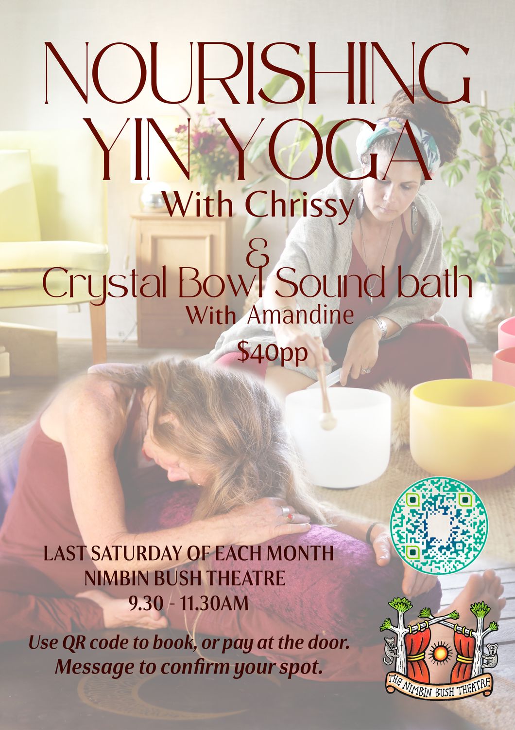 Nourishing Yin Yoga and Sound Healing - 9:30-11:30 am - Monthly