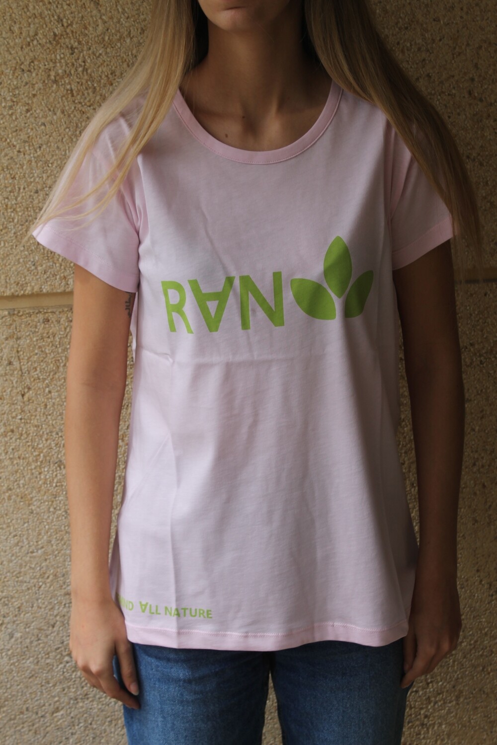 T-Shirt Senhora, Rosa Claro, Tamanho único, 100% Algodão Orgânico