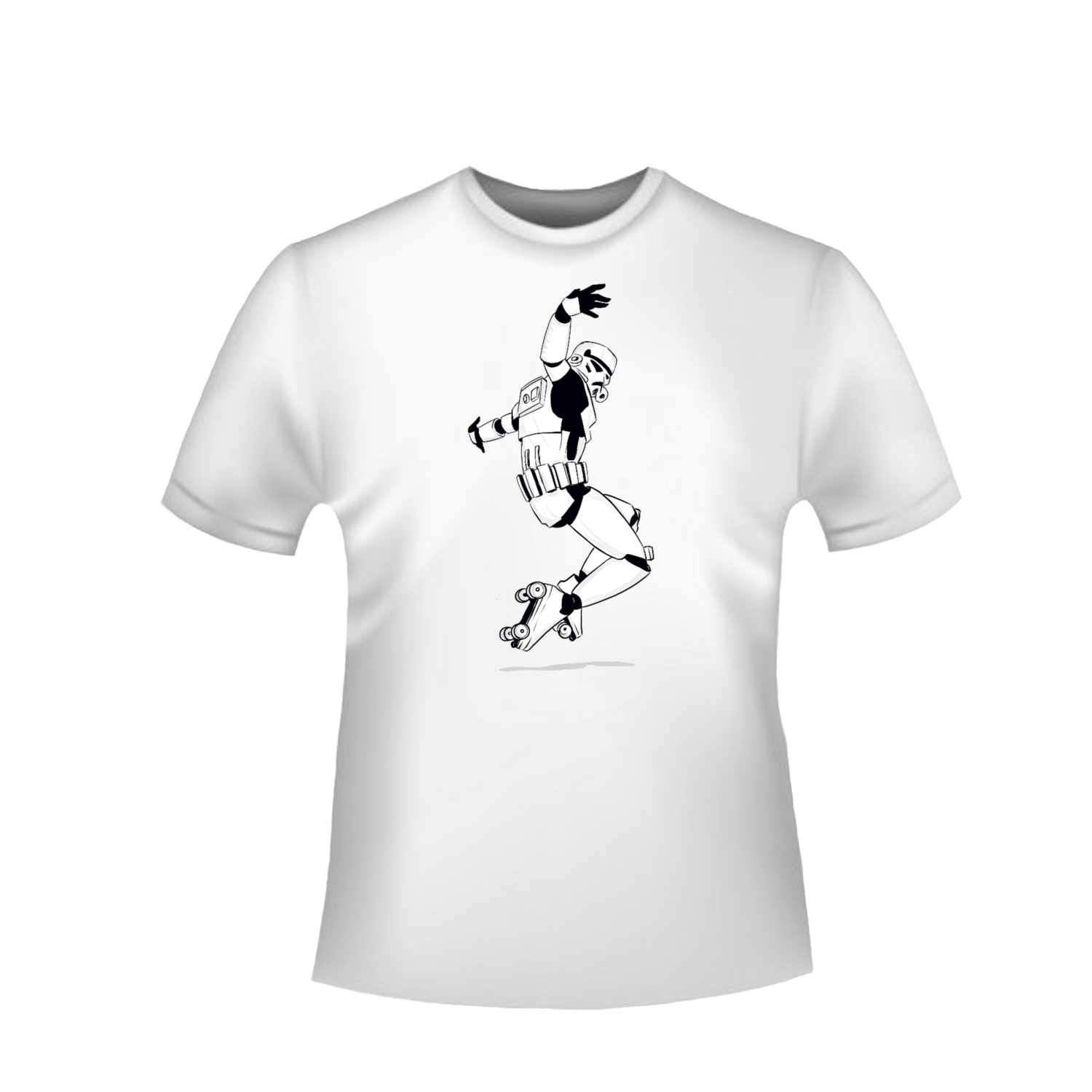 White Tee SK8 trooper