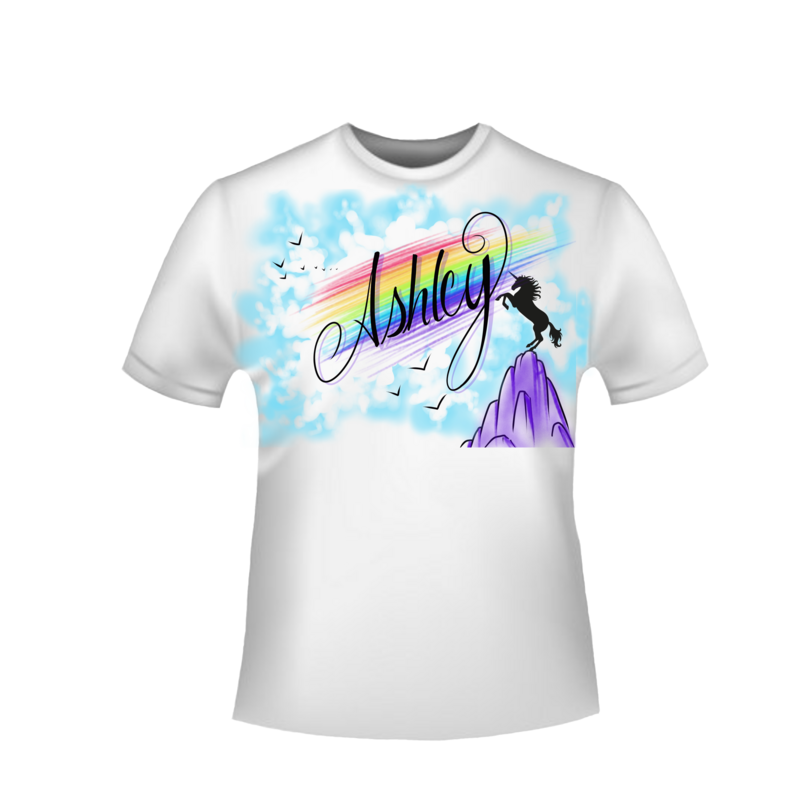 Rainbow Unicorn with your name