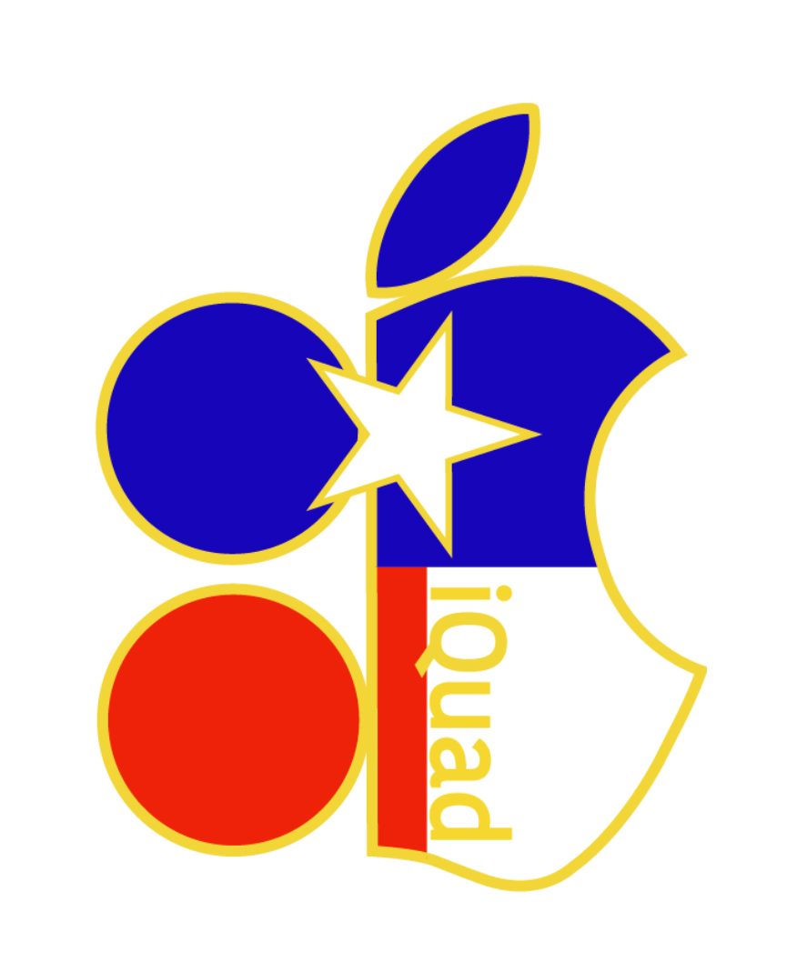 2.3/4’ Texas iQuad sticker