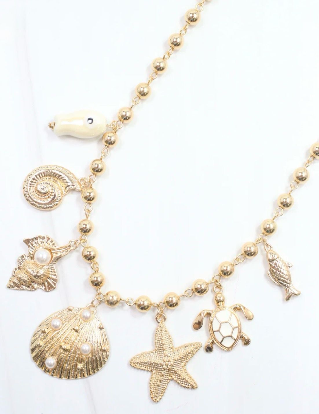Nautical Beauty Charm Necklace