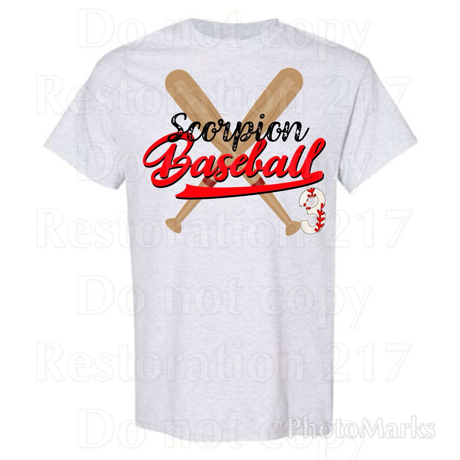 Team Baseball &amp; Softball Double Bat Custom Spirit Shirt